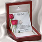 Love Knot Necklace - Red Rose - 247Wish4You