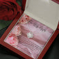 Love Knot Necklace - Pink Rose - 247Wish4You