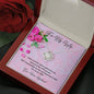 Love Knot Necklace - Pink Flowers - 247Wish4You