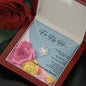 Love Knot Necklace - Pink & Yellow Roses - 247Wish4You