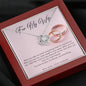 Love Knot Necklace - Pink Wedding Rings - 247Wish4You