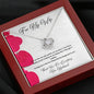 Love Knot Necklace - Red Hearts - 247Wish4You