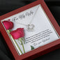 Love Knot Necklace - Red Rose - 247Wish4You