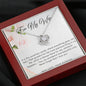 Love Knot Necklace - White Roses - 247Wish4You