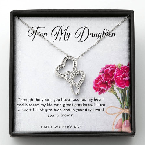 Double Hearts Necklace - A Gift for Mother's Day - 247Wish4You