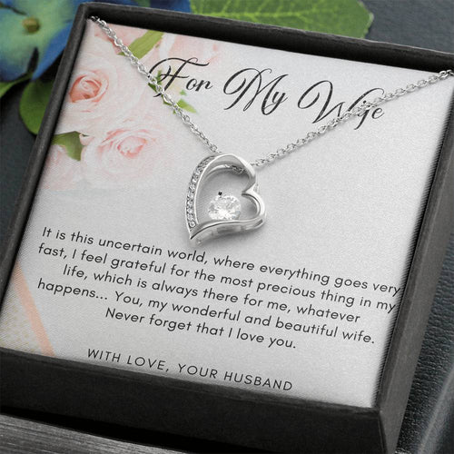 Eternal Love Necklace - White Roses - 247Wish4You