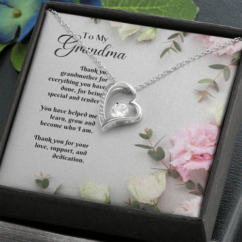Eternal Love Necklace - White & Pink Roses - 247Wish4You