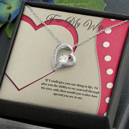Eternal Love Necklace - Red Ribbon - 247Wish4You