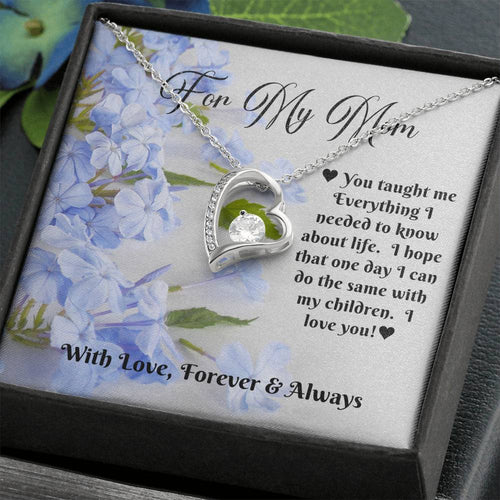 Eternal Love Necklace - Blue Flowers - 247Wish4You