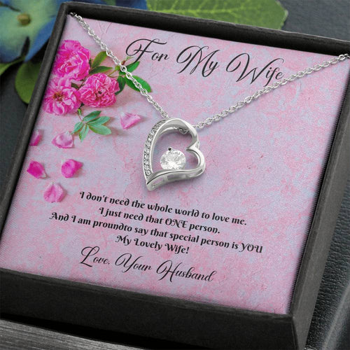 Eternal Love Necklace - Pink Flowers - 247Wish4You