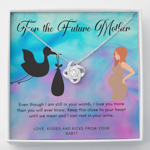 Love Knot Necklace - Future Mother - 247Wish4You