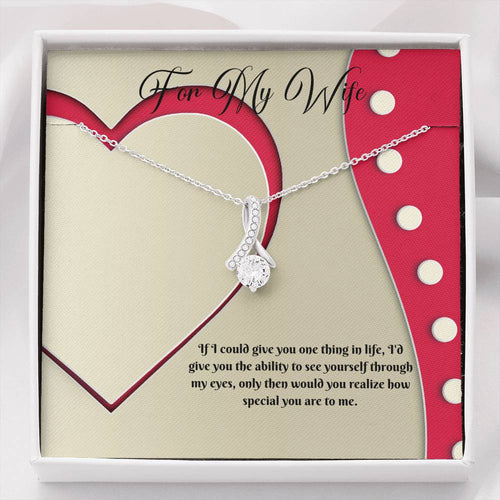 Seductive Beauty Necklace - Red Ribbon - 247Wish4You